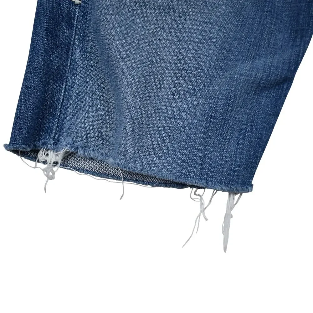 Vintage True Religion Jean Shorts Men's 31 (33) Ricky Blue Denim Cut Off Y2K USA